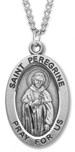 St. Peregrine Medal Sterling Silver - Sterling Silver