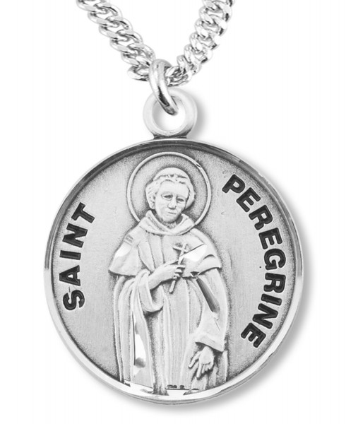 St. Peregrine Medal - Sterling Silver