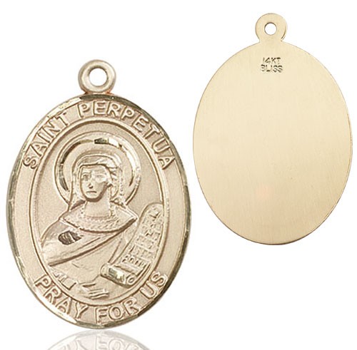 St. Perpetua Medal - 14K Solid Gold