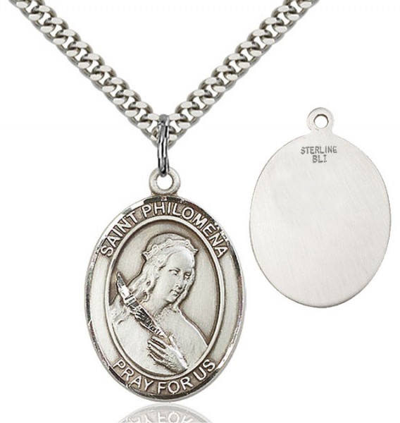 St. Philomena Medal - Sterling Silver