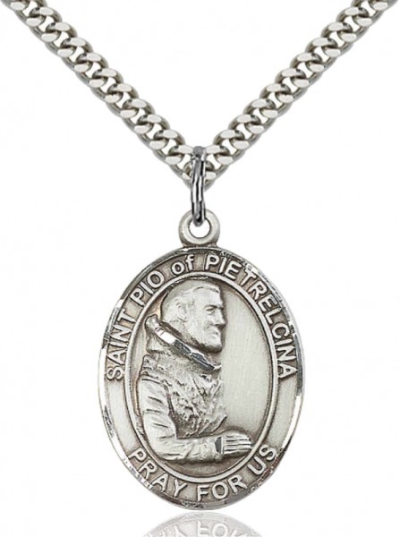 St. Pio Medal - Pewter