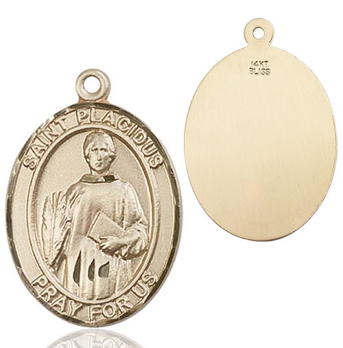 St. Placidus Medal - 14K Solid Gold