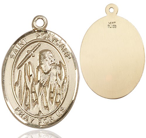 St. Polycarp of Smyrna Medal - 14K Solid Gold