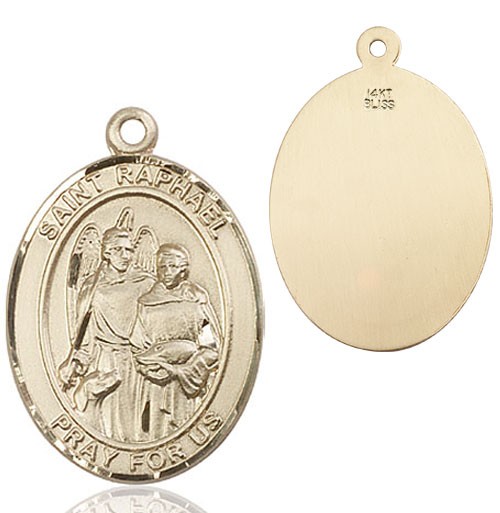 St. Raphael Medal - 14K Solid Gold