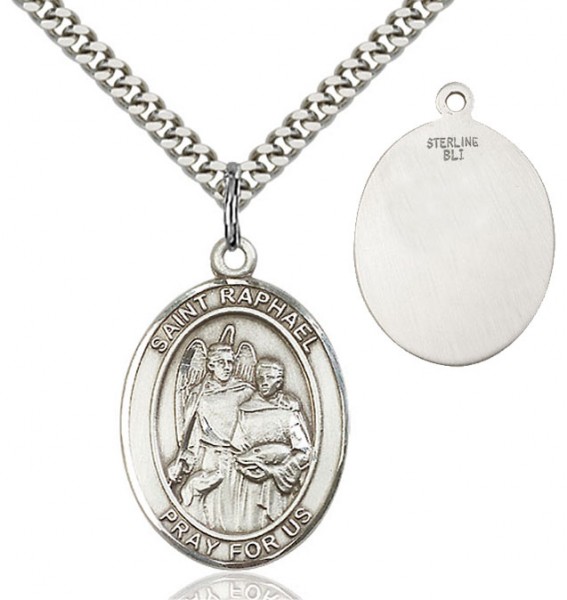 St. Raphael Medal - Sterling Silver