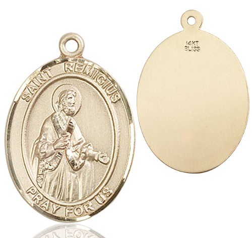 St. Remigius of Reims Medal - 14K Solid Gold