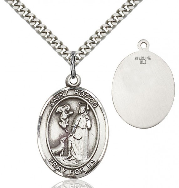 St. Rocco Medal - Sterling Silver