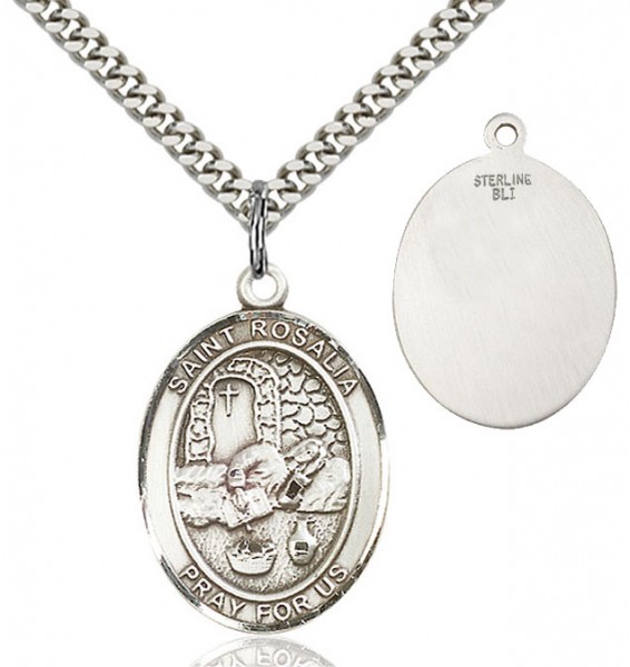 St. Rosalia Medal - Sterling Silver