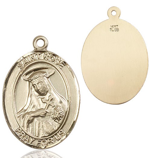 St. Rose of Lima Medal - 14K Solid Gold