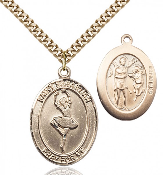St. Sebastian Dance Medal - 14KT Gold Filled