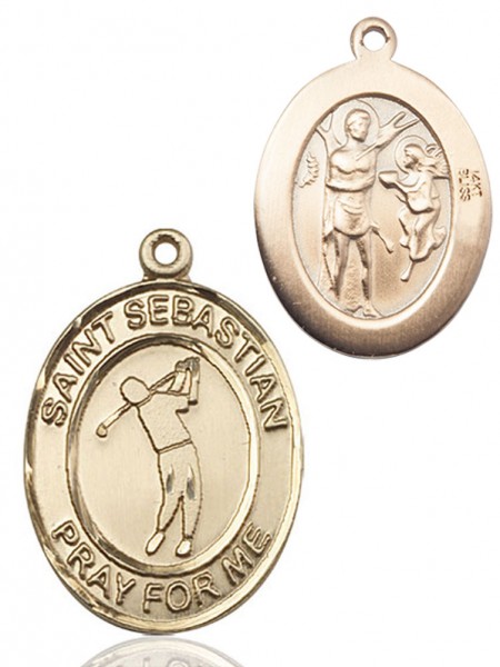 St. Sebastian Golf Medal - 14K Solid Gold