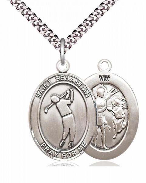 St. Sebastian Golf Medal - Pewter