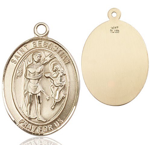 St. Sebastian Medal - 14K Solid Gold