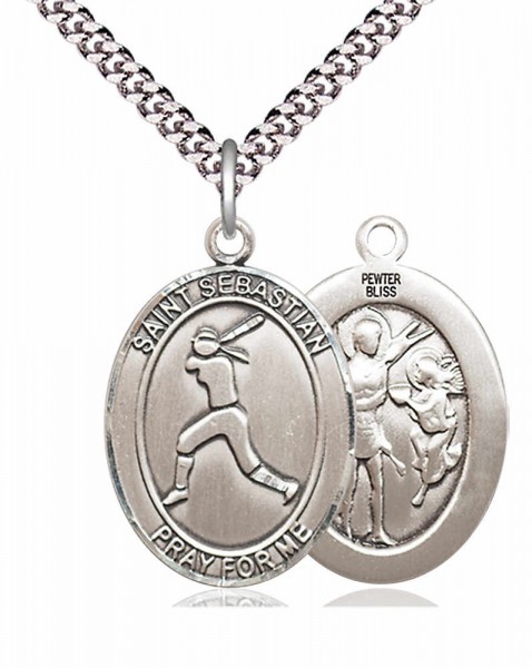 St. Sebastian Softball Medal - Pewter
