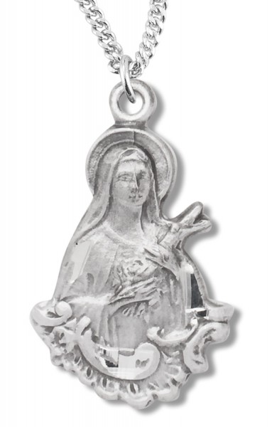 St. Therese Medal Sterling Silver - Sterling Silver