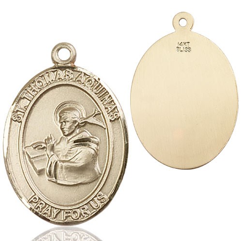 St. Thomas Aquinas Medal - 14K Solid Gold