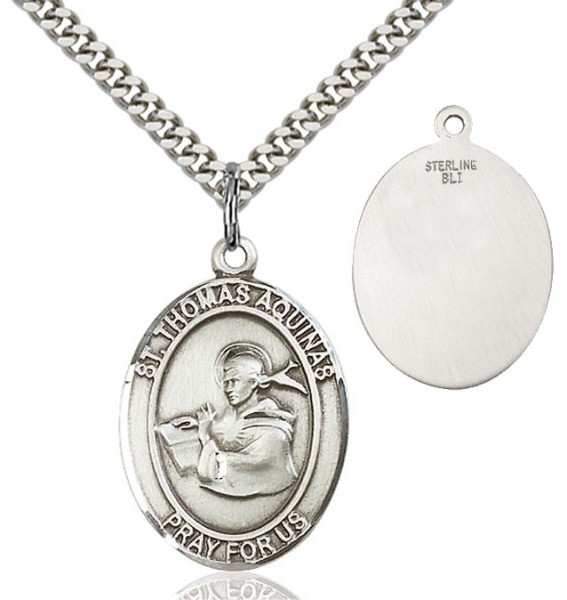 St. Thomas Aquinas Medal - Sterling Silver