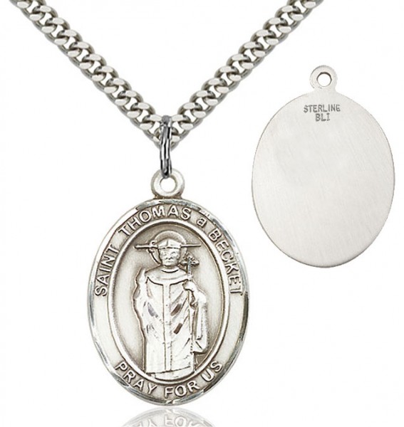 St. Thomas Becket Medal - Sterling Silver