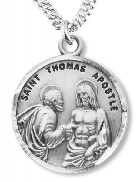St. Thomas the Apostle Medal - Sterling Silver