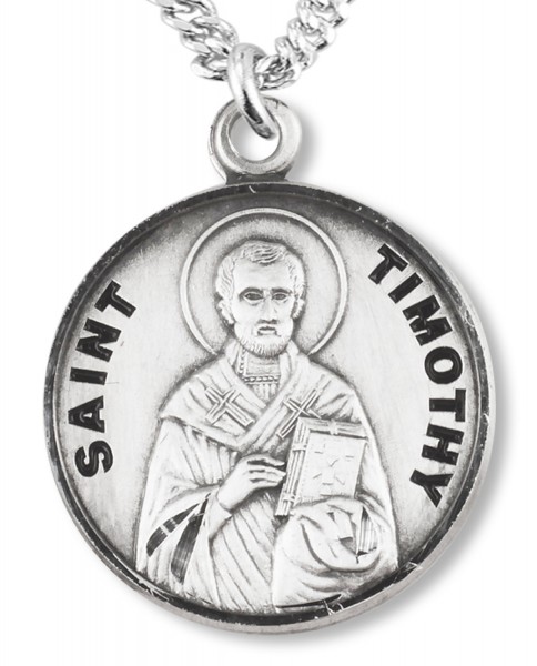 St. Timothy Medal - Sterling Silver