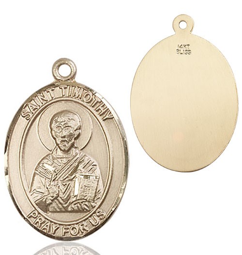 St. Timothy Medal - 14K Solid Gold