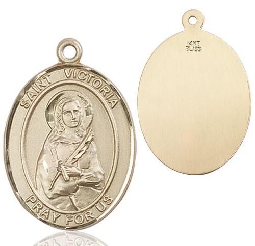 St. Victoria Medal - 14K Solid Gold