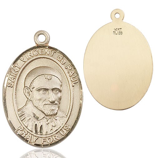 St. Vincent de Paul Medal - 14K Solid Gold