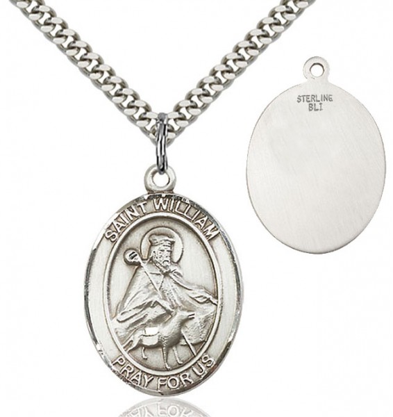 St. William of Rochester Medal - Sterling Silver