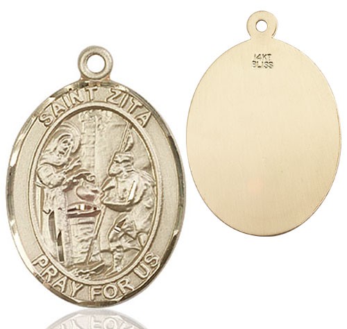 St. Zita Medal - 14K Solid Gold