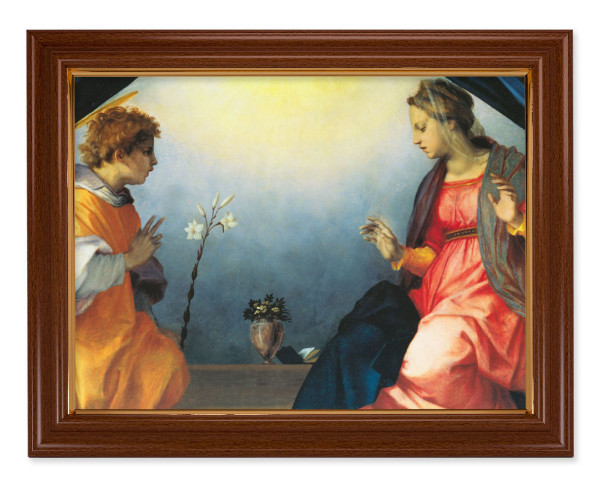 The Annunciation by Andrea del Sarto 12x16 Framed Print Artboard - #134 Frame