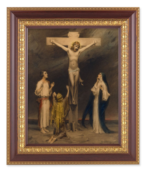 The Crucifixion of Christ 8x10 Framed Print Under Glass - #126 Frame