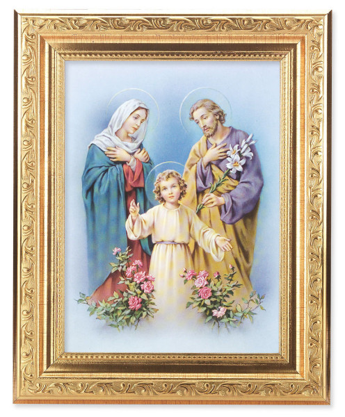 The Holy Family Help 6x8 Print Under Glass - #162 Frame