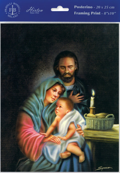 The Holy Family Print - Sold in 3 Per Pack - Multi-Color