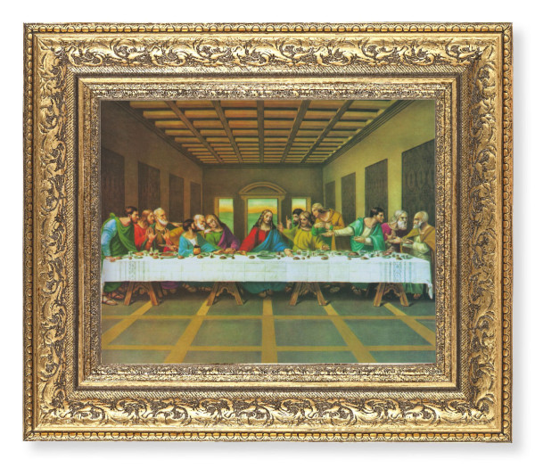 The Last Supper DaVinci 8x10 Framed Print Under Glass - #115 Frame