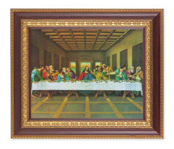 The Last Supper DaVinci 8x10 Framed Print Under Glass - #126 Frame