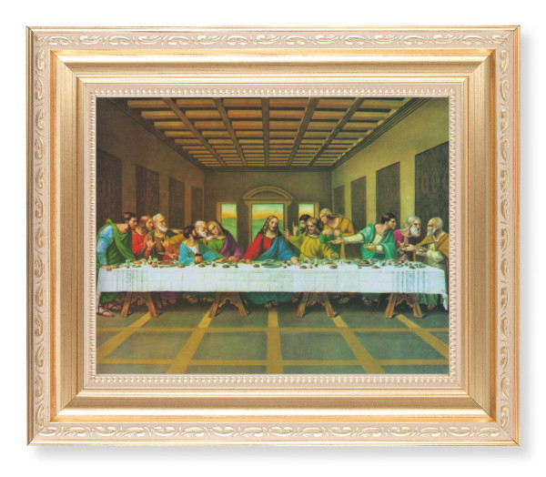 The Last Supper DaVinci 8x10 Framed Print Under Glass - #138 Frame