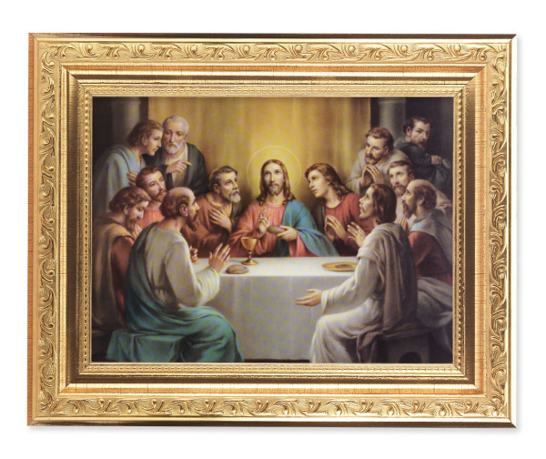 The Last Supper by Bonella 6x8 Print Under Glass - #162 Frame