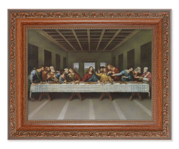 The Last Supper by DaVinci 6x8 Print Under Glass - #161 Frame