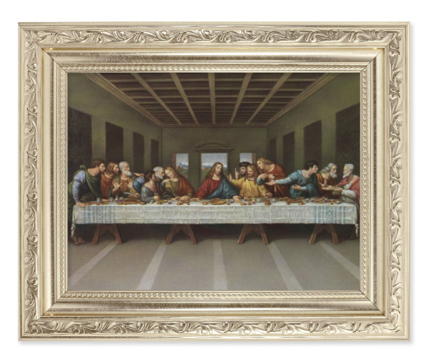The Last Supper by DaVinci 6x8 Print Under Glass - #163 Frame