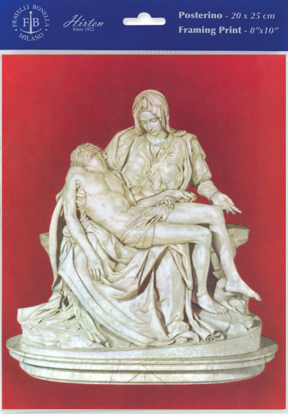 The Pieta by Michelangelo Print - Sold in 3 Per Pack - Multi-Color