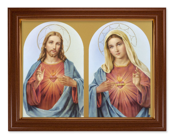 The Sacred Hearts with Halos 12x16 Framed Print Artboard - #134 Frame