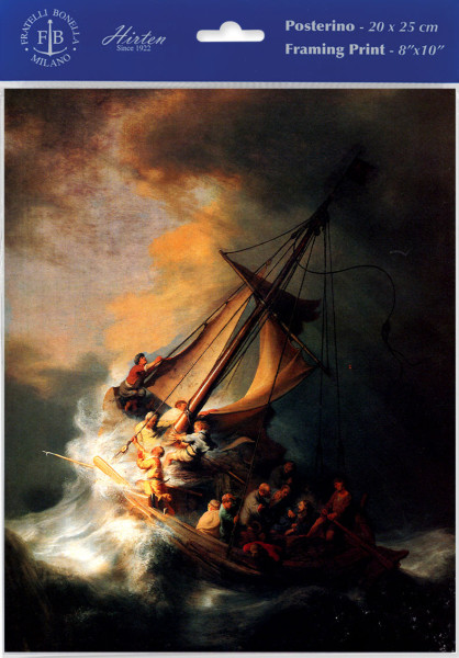 The Storm on the Sea of Galilee by Rembrandt Print - Sold in 3 Per Pack - Multi-Color
