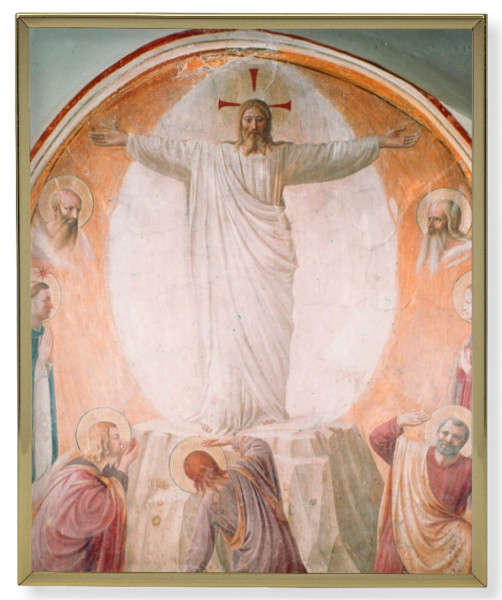 Transfiguration of Christ Gold Frame 8x10 Plaque - Full Color