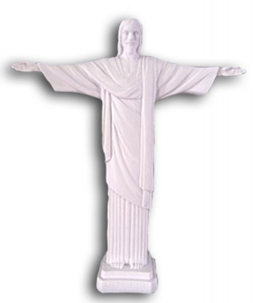 White Risen Christ Statue - 11 Inches - White