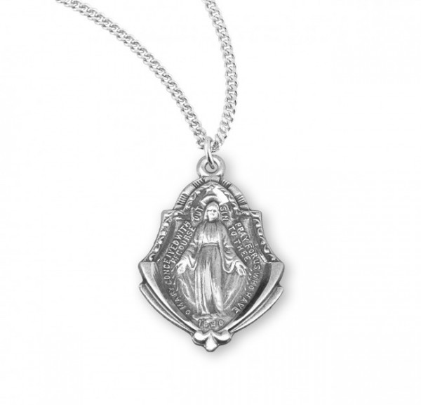 Women's Bell Shaped Miraculous Medal - Sterling Silver