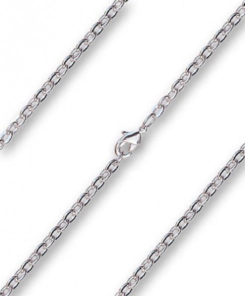 Women's Cable Chain with Clasp - Sterling Silver
