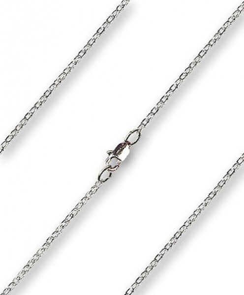 Women's Drawn Cable Chain with Clasp - Sterling Silver