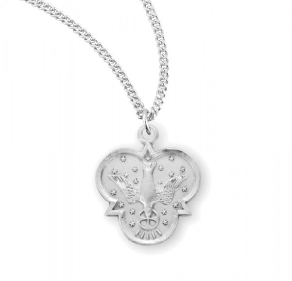 Women's Holy Trinity Dove Necklace - Sterling Silver