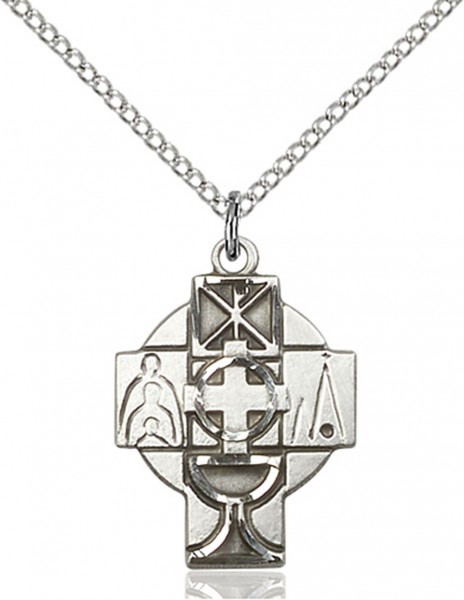 Women's RCIA Cross Pendant - Sterling Silver