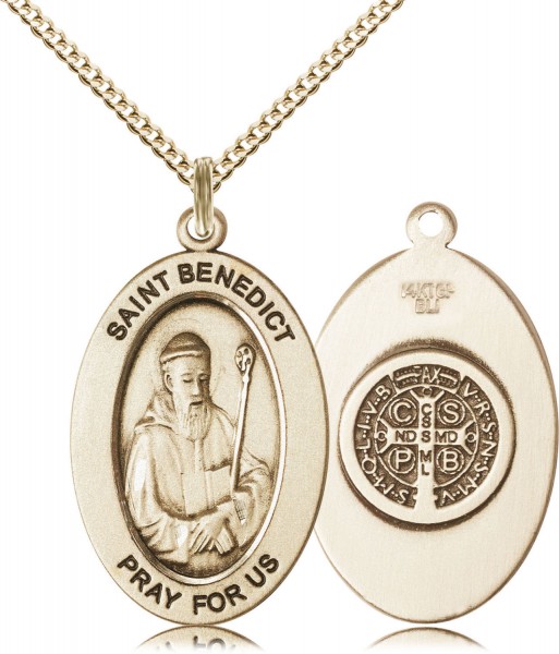 Women's St. Benedict of Monks Necklace - Gold Filled